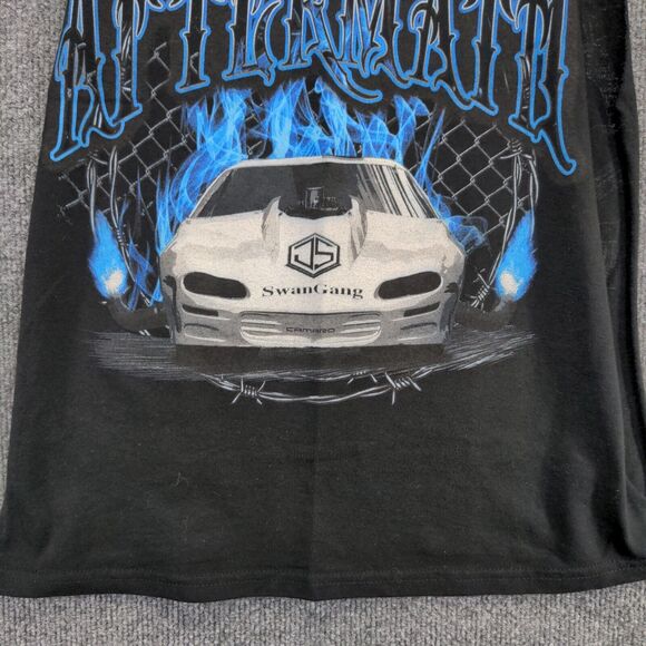 Gildan DryBlend Boys Justin Swanstrom Aftermath Tank Top Black Youth Large - Picture 8 of 16